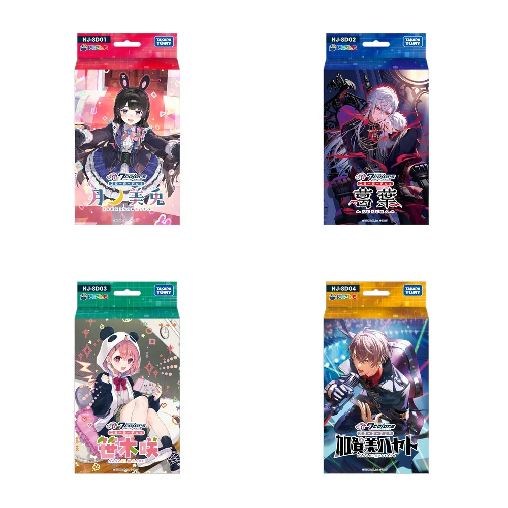 NIJISANJI 7 Colors Starter Deck Set (4 Designs)