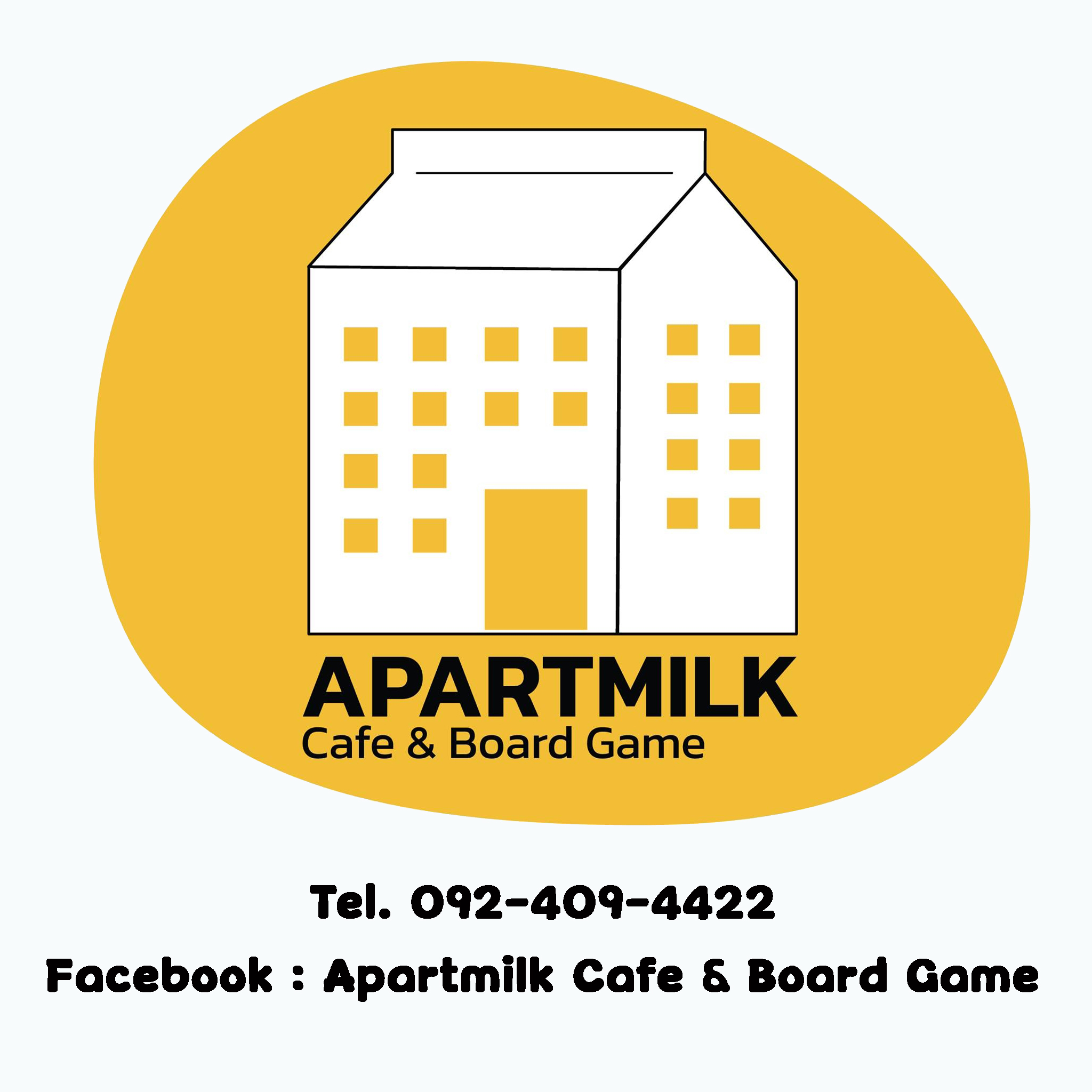 Apartmilk Cafe & Board Game logo